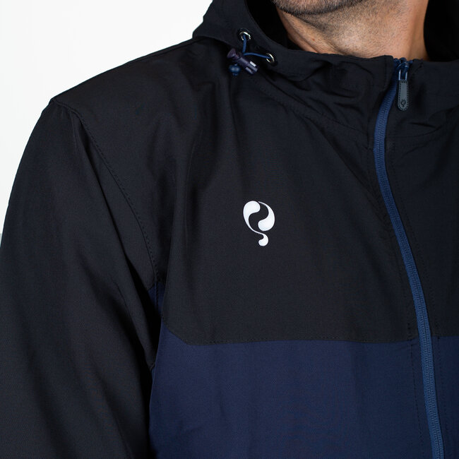 Heren Trainingsjack Kasius - Navy/Zwart/Wit