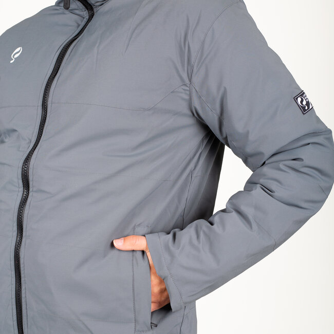 Q1905 Evergreen Winter Coat - Grey/White | Warm & Weatherproof