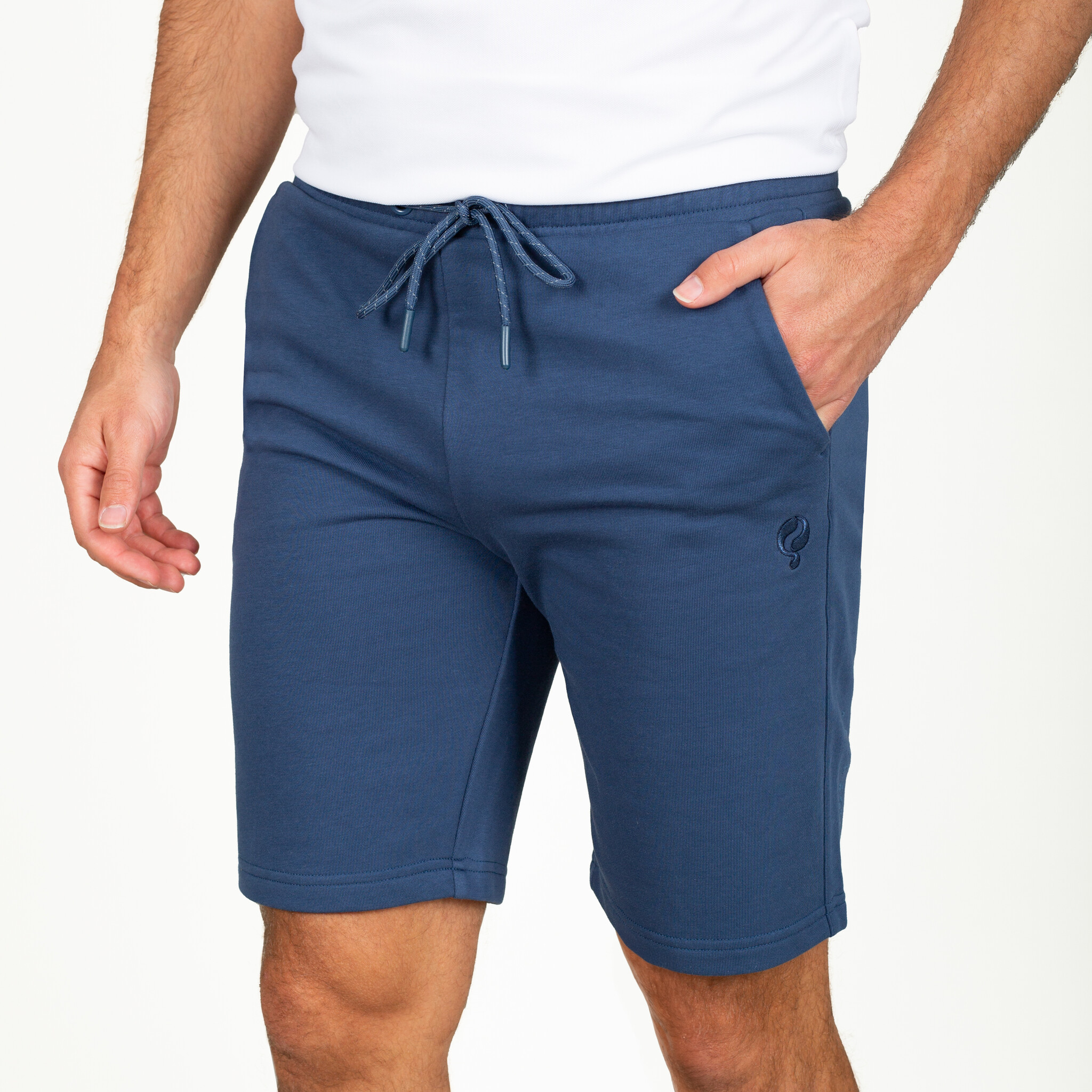 Heren Sweatshort Nes | Jeansblauw afbeelding