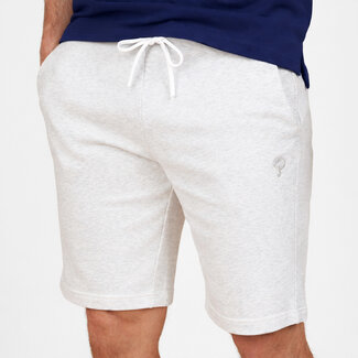 Q1905 Heren Swestshort Nes - Witgrijs