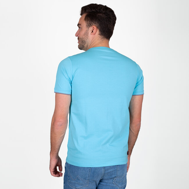 Heren T-shirt Dronten - Felblauw