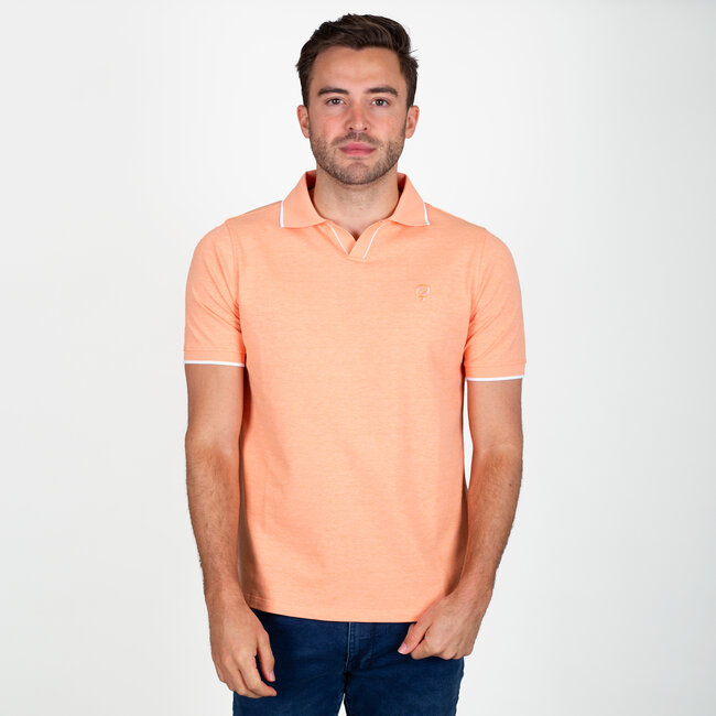 Q1905 Men's Polo Stein - Light Orange Melange