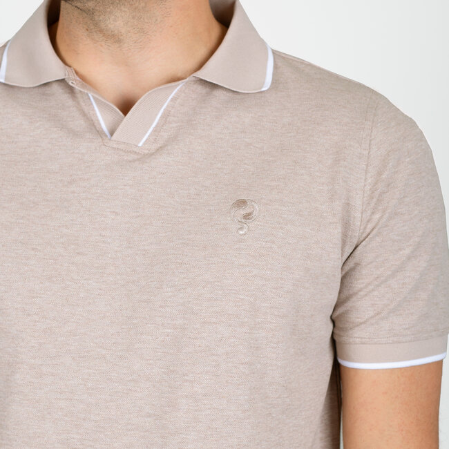 Men's Polo Stein - Sand Melange