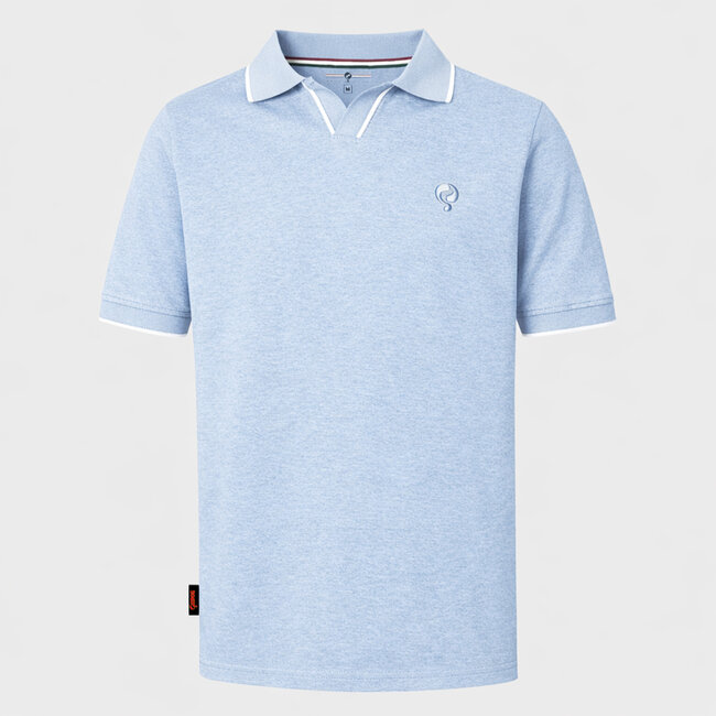 Men's Polo Stein - Mist Blue Melange