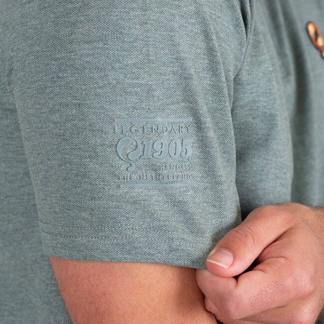 Men's Polo Zuidland - Light Green Melange