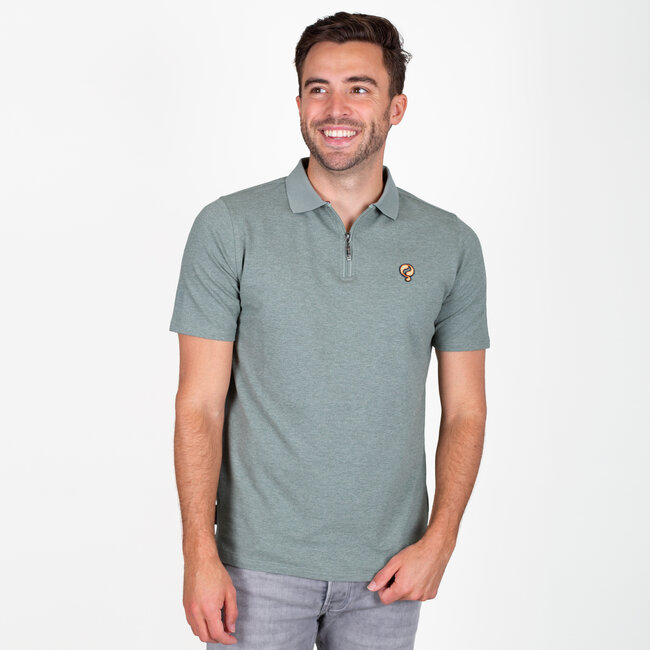 Q1905 Men's Polo Zuidland - Light Green Melange