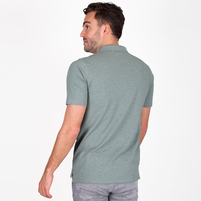 Men's Polo Zuidland - Light Green Melange
