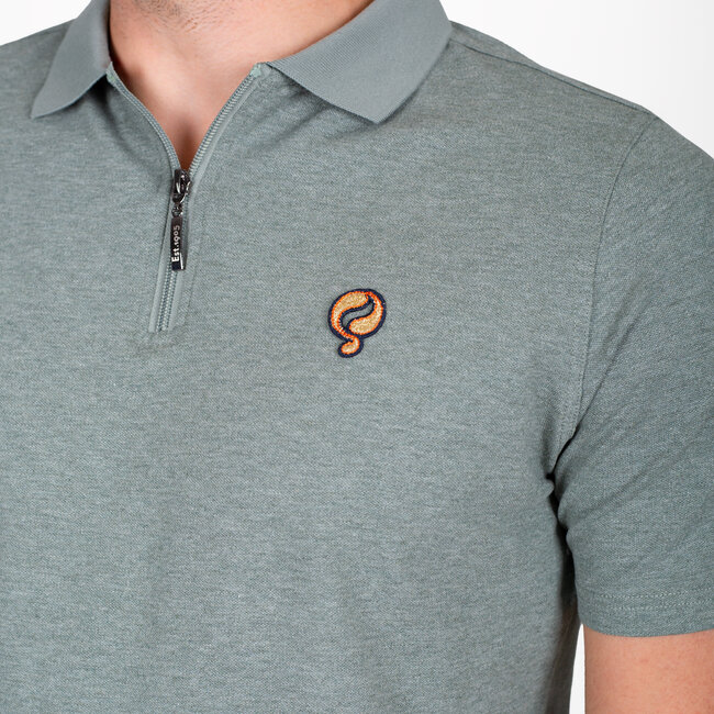 Men's Polo Zuidland - Light Green Melange