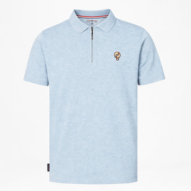 Men's Polo Zuidland - Mist Blue Melange