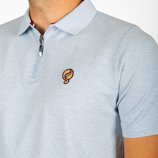 Men's Polo Zuidland - Mist Blue Melange