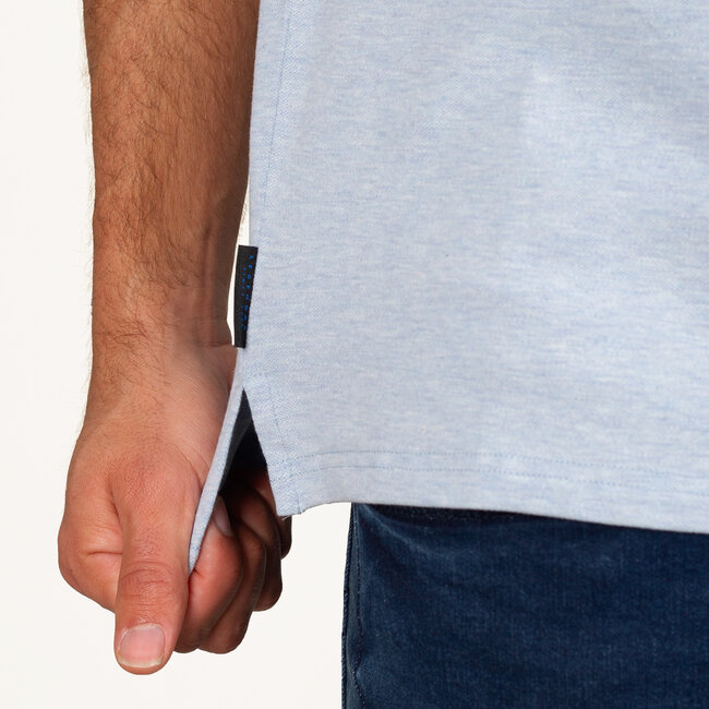 Men's Polo Zuidland - Mist Blue Melange