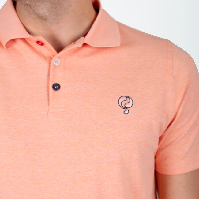 Men's Polo Willemstad - Light Orange Melange