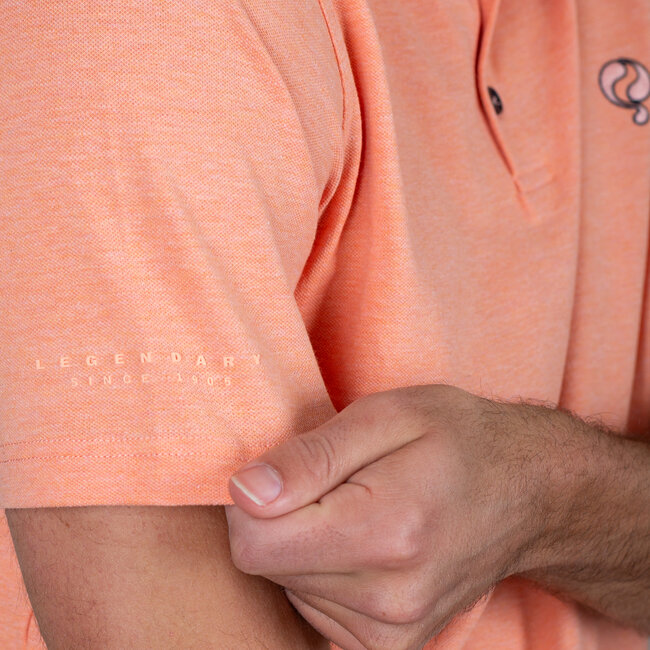 Men's Polo Willemstad - Light Orange Melange