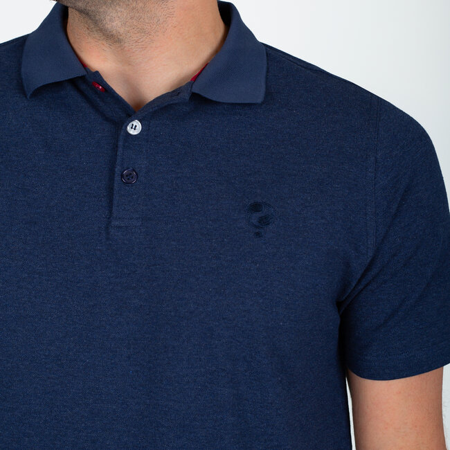 Men's Polo Willemstad - Dark Blue Melange
