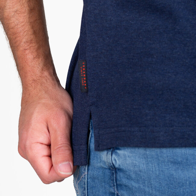 Heren Polo Willemstad - Donkerblauw Melange