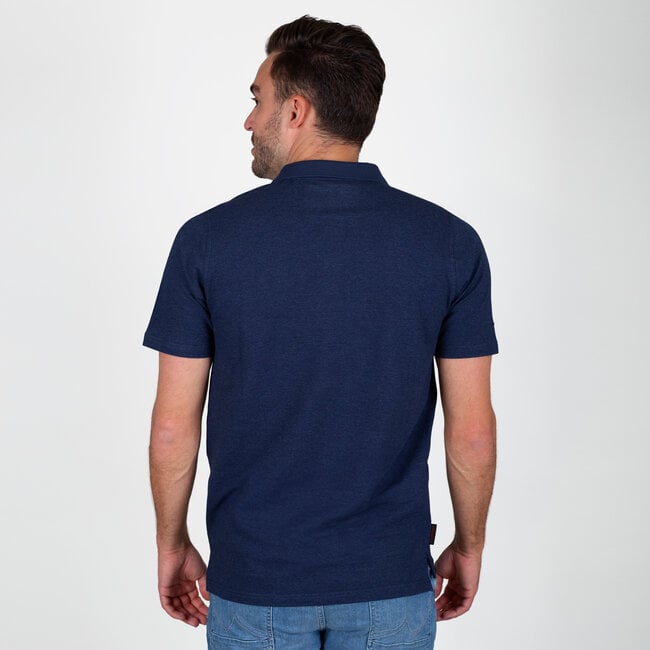 Heren Polo Willemstad - Donkerblauw Melange