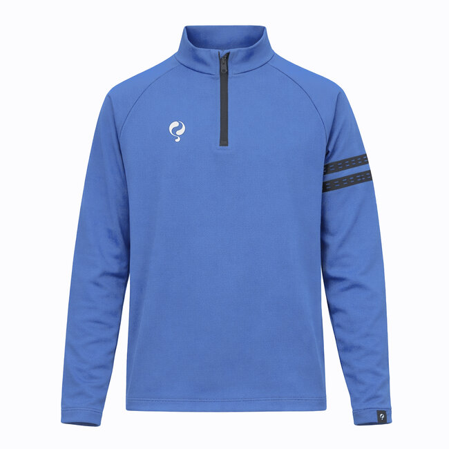 Legend Zip Sweater Blue | Sporty Sweater with Half Zip