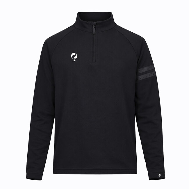 Legend Zip Sweater Black – Sporty Sweater with Half Zip