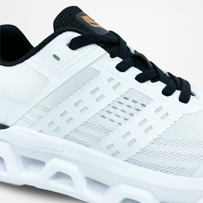 Heren Sneaker Holten - Wit/ Zwart/ Oranje