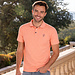 Q1905 Men's Polo Willemstad - Light Orange Melange