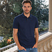 Q1905 Men's Polo Willemstad - Dark Blue Melange