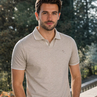 Q1905 Men's Polo Stein - Sand Melange