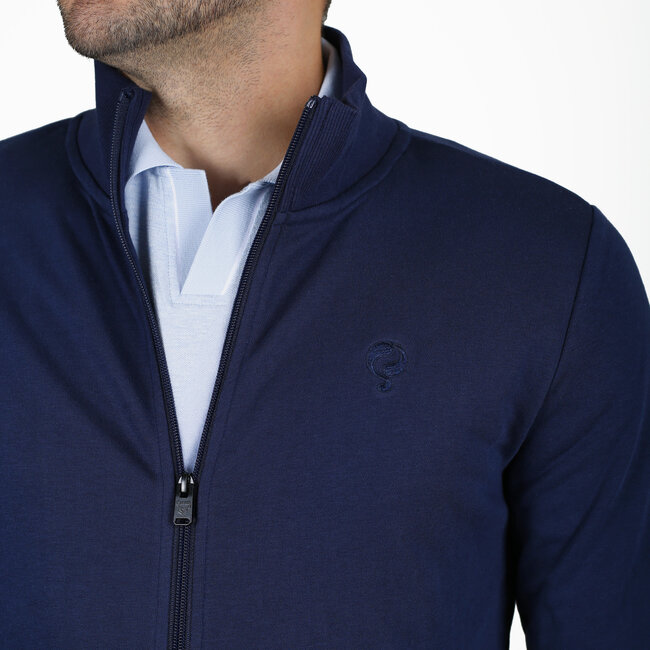 Heren Sweatvest Blokland - Donkerblauw