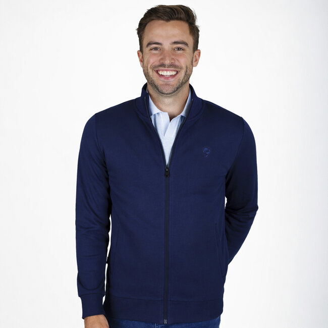 Heren Sweatvest Blokland - Donkerblauw
