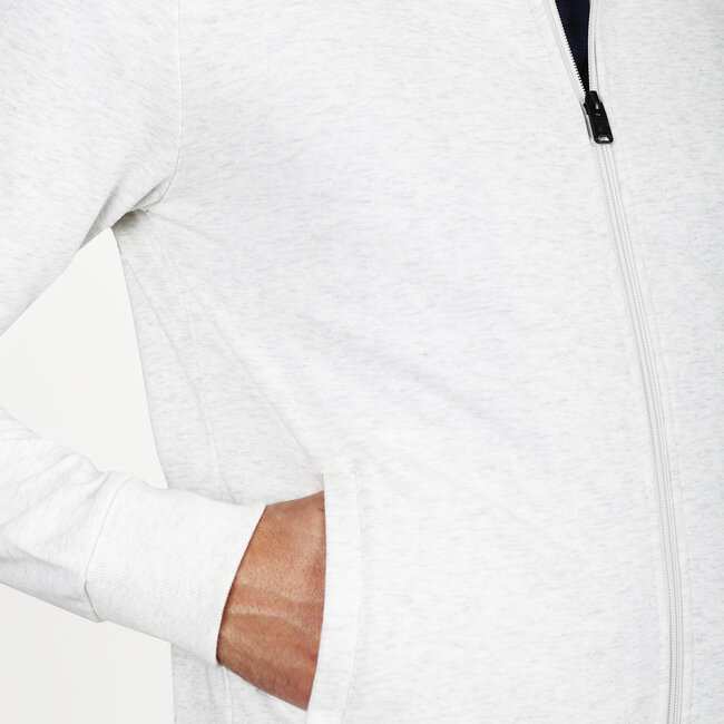 Heren Sweatvest Blokland - Witgrijs