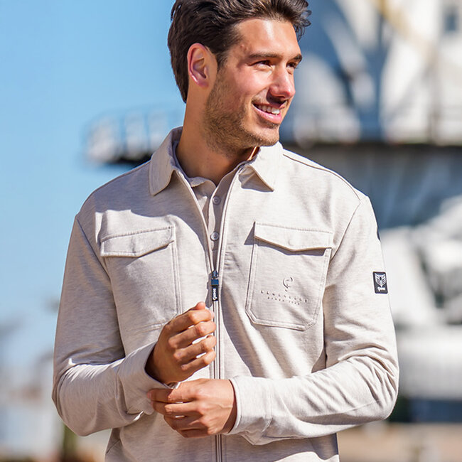 Q1905 Men's Overshirt Hattem - Sand Melange