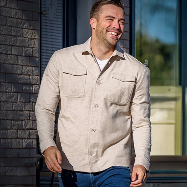 Men's Overshirt Andel - Sand Melange