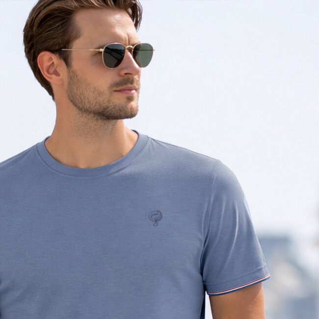 Men's T-shirt Dronten - Jeans blue