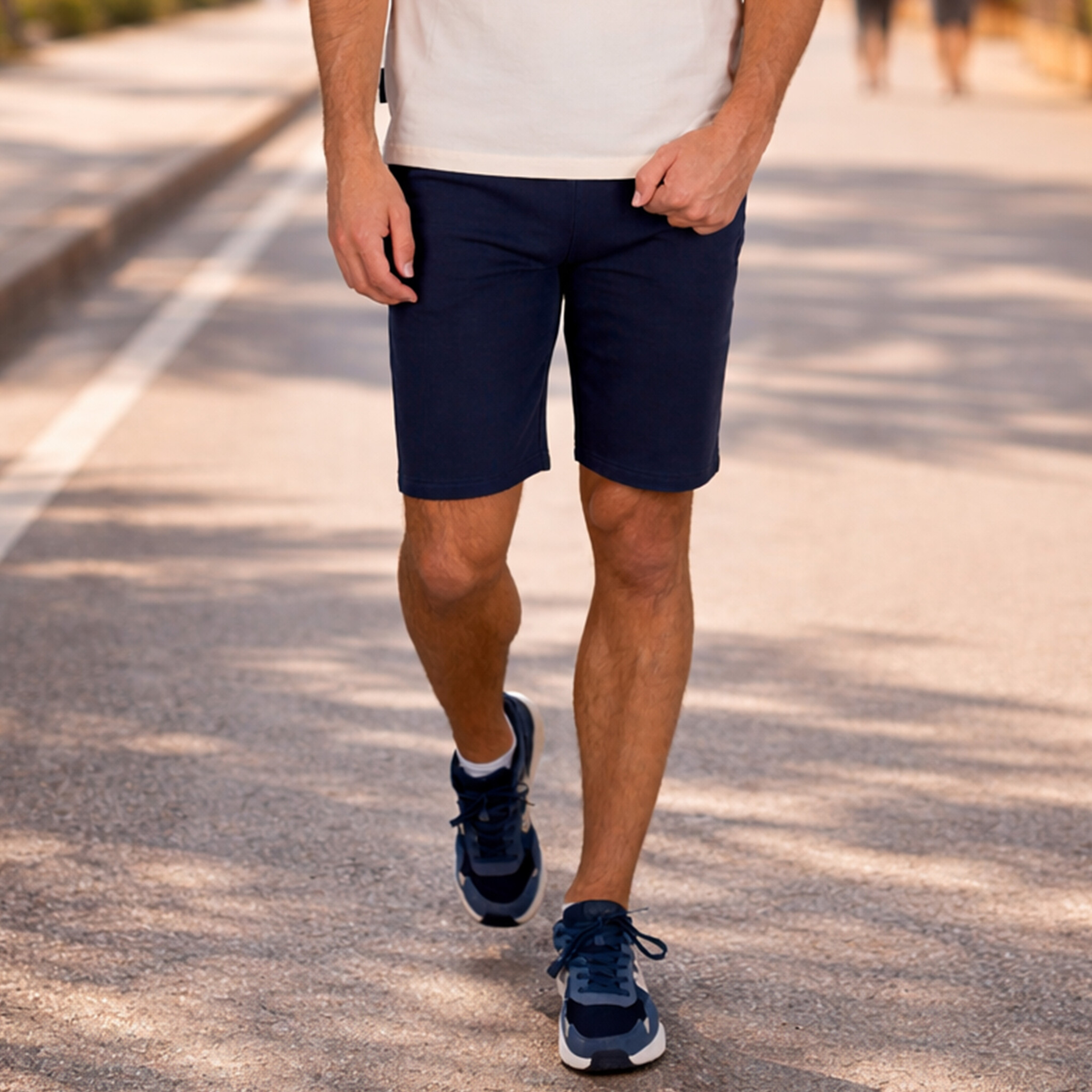 Heren Sweatshort Nes | Donkerblauw