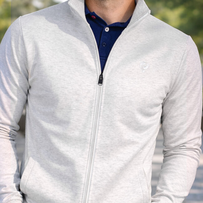 Men's Sweat Vest Blokland - White-grey