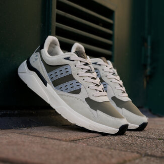 Q1905 Heren Sneaker Kampen - Beige/Legergroen/Zwart