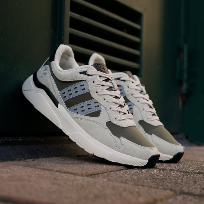 Q1905 Men's Sneaker Kampen - Beige/Army Green/Black