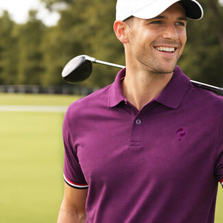 Q1905 Men's Polo Matchplay - Aubergine
