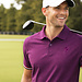 Q1905 Heren Polo Matchplay - Aubergine