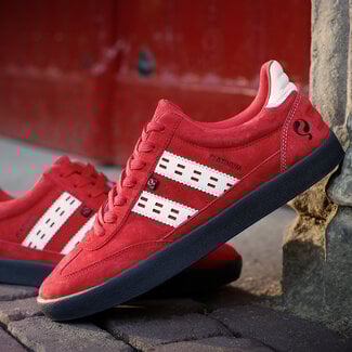 Q1905 Heren Sneaker Platinum - Rood/Wit/Antraciet