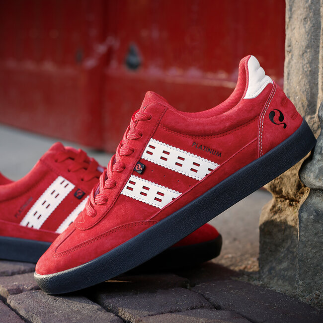 Heren Sneaker Platinum - Rood/Wit/Antraciet