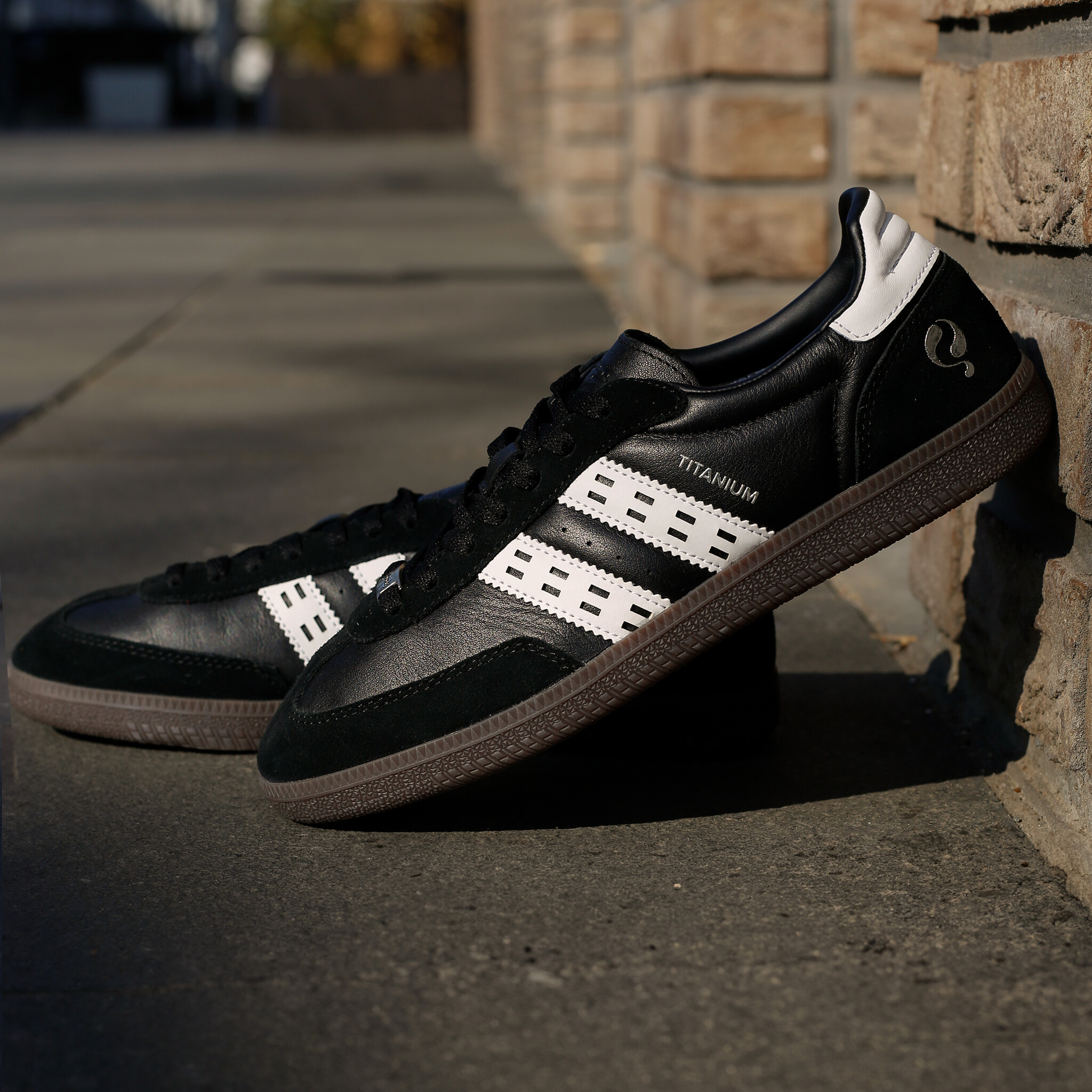 Heren Sneaker Titanium | Zwart Wit