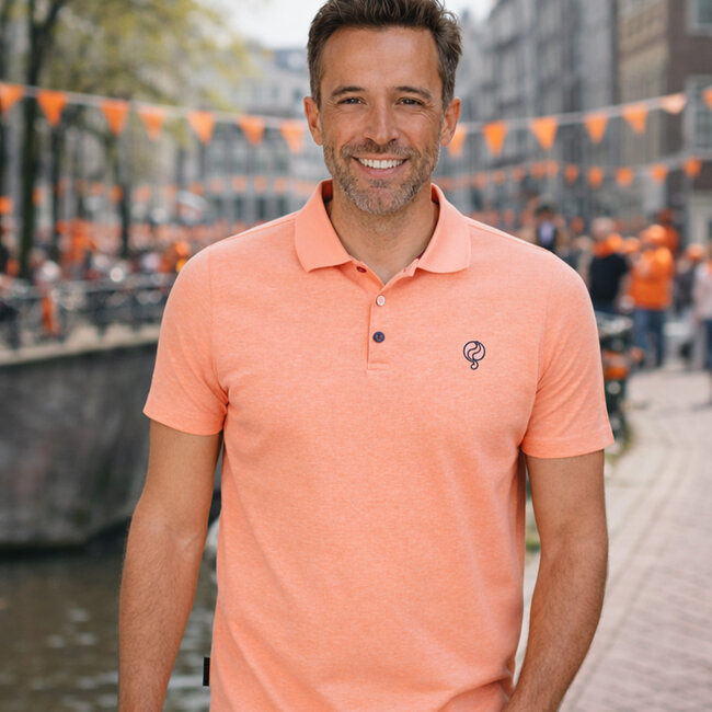 Heren Polo Willemstad - Lichtoranje Melange