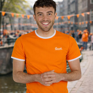 Q1905 Heren T-shirt Kapitein - NL Oranje/Wit