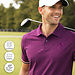 Q1905 Heren Polo Matchplay - Aubergine
