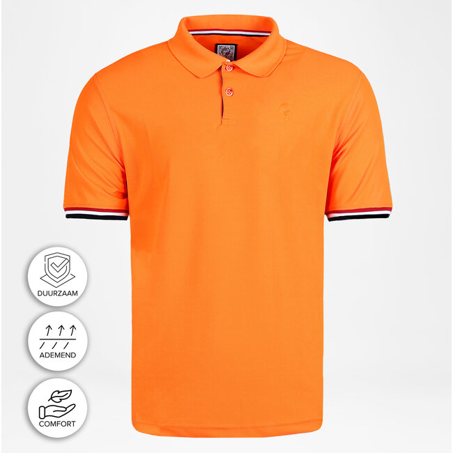 Heren Polo Matchplay - Fris Oranje