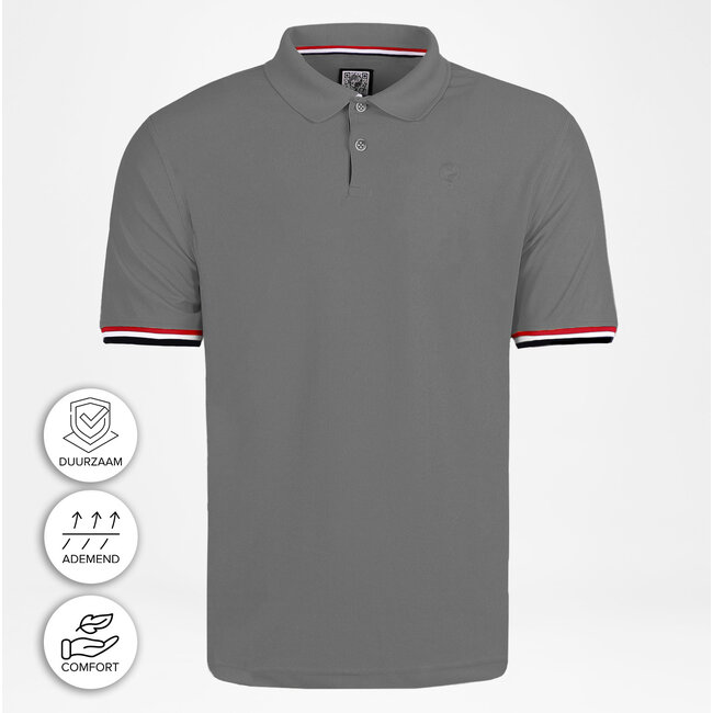Heren Polo Matchplay - Middengrijs