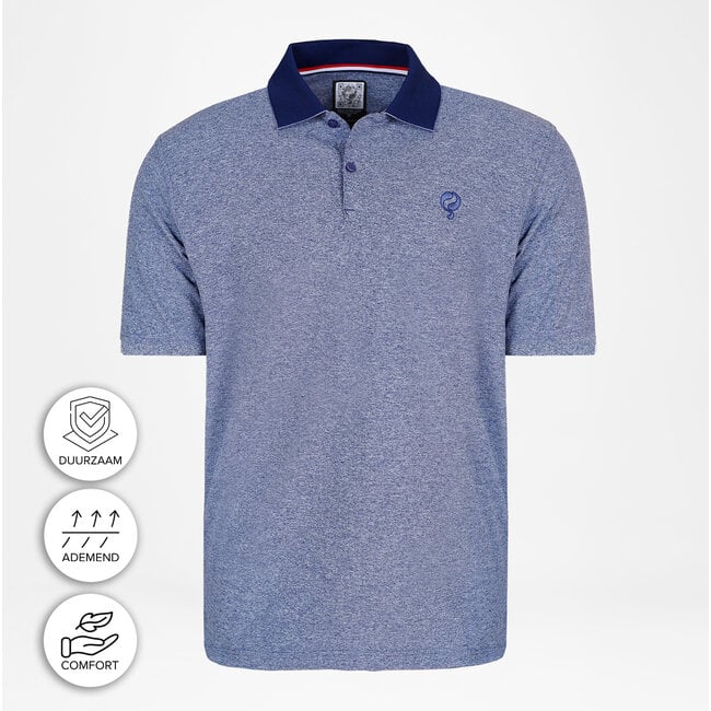 Q1905 Men's Polo Fore - Dark Blue Melange