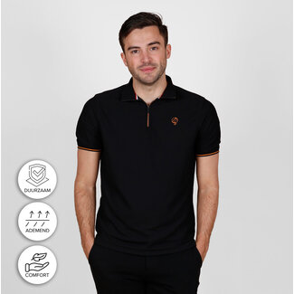 Q1905 Heren Polo Ace - Zwart