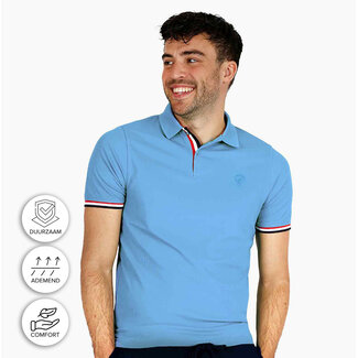 Q1905 Men's polo Matchplay - Bright Blue