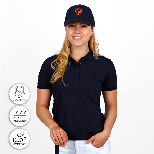 Dames Polo Caddie - Nachtblauw